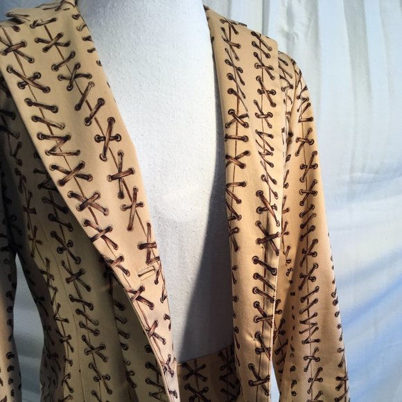 Coat, Skirt Suit and Scarf Ensemble (sz 6/8)